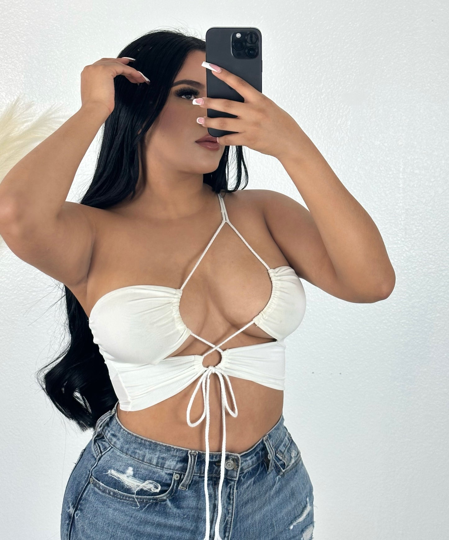 Cleo Top White